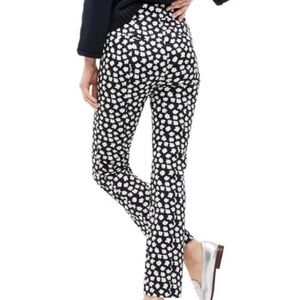 J. Crew Remi Pants in Navy Scattered Daisies Print |  Size 10
